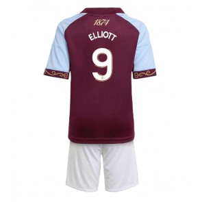 Aston Villa Harvey Elliott #9 Hemmaställ Barn 2025-26 Kortärmad (+ Korta byxor)